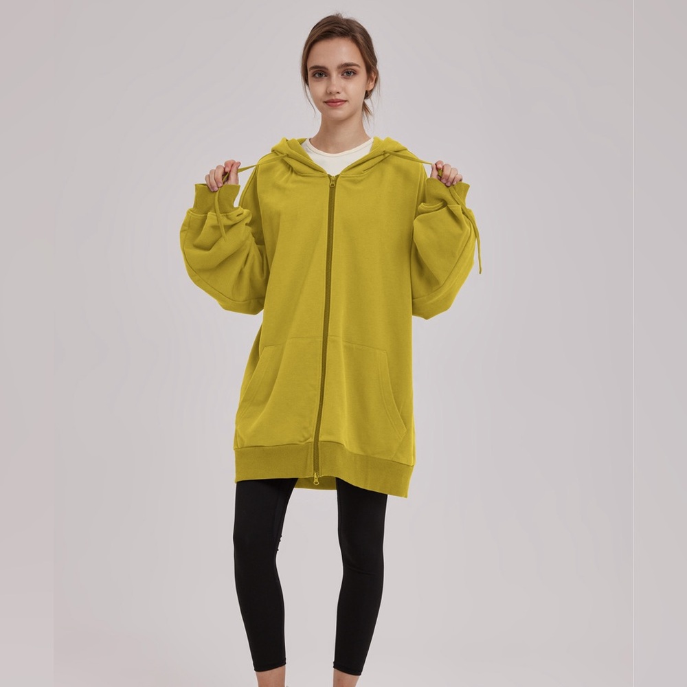 Nap Loungewear Oversized longline zippered hoodie XL